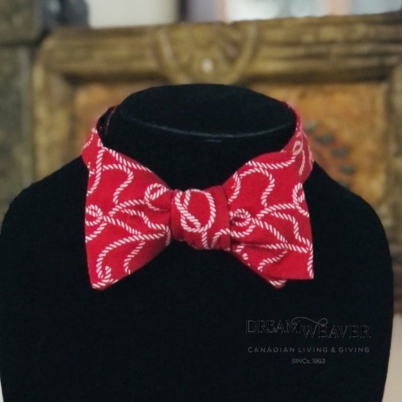 Ropes Nautical Bow Tie | Red - Picture 1 of 4